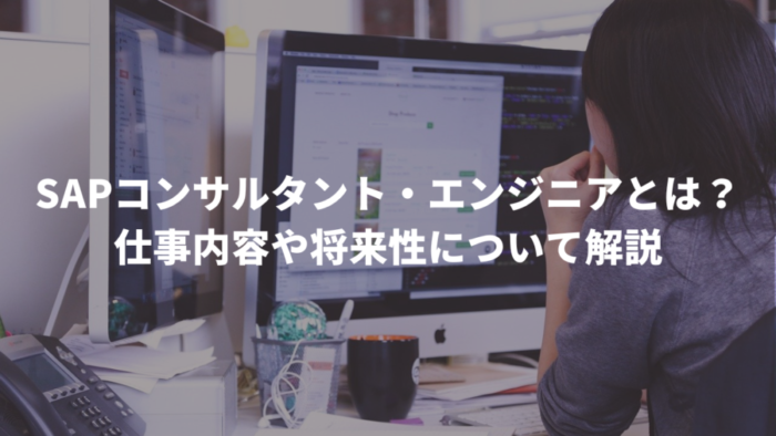 SAPコンサルタント・エンジニアとは?仕事内容や将来性について解説