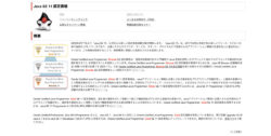 Java SE 11 認定資格についての概要が載っているOracleのページ画像